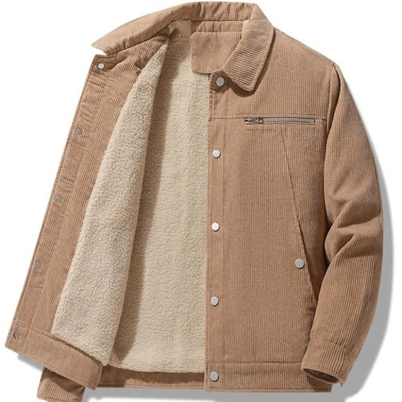 . Other - Brown Mens Teddy Lined Jacket